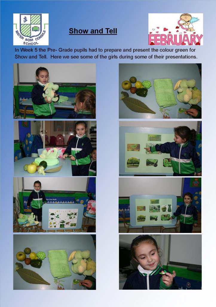 Show And Tell - PreGrade - Feb 2014