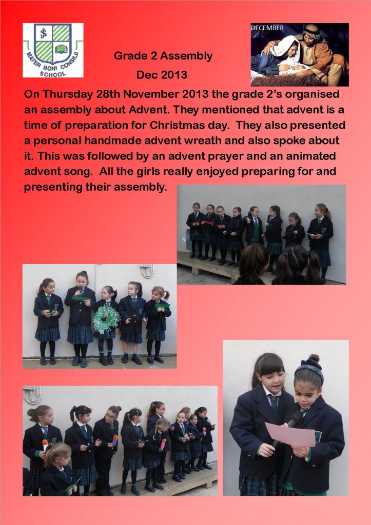 Grade 2 - Assembly - Dec 2013
