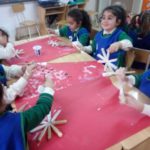 Snowflake craft with Grade 1 - November 2016